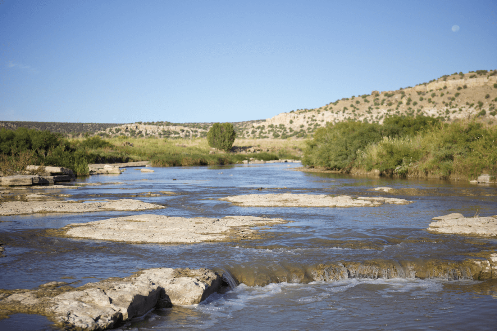 River running through Picketwire Canyon
